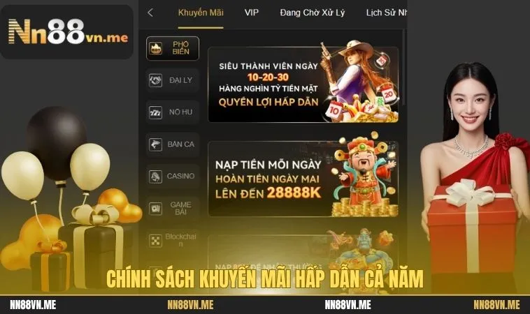 Chính sách khuyến mãi hấp dẫn cả năm