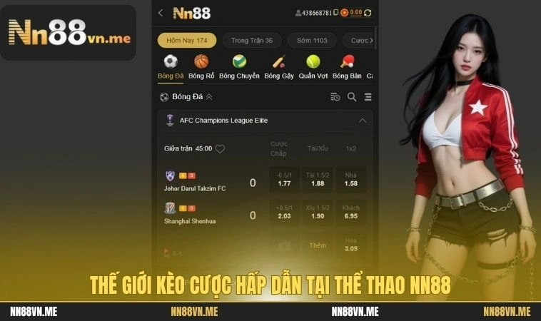 Thế giới kèo cược hấp dẫn tại thể thao NN88