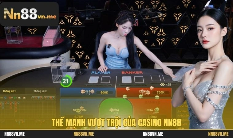 Thế mạnh vượt trội của casino NN88