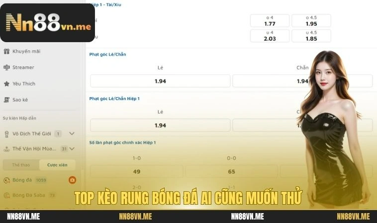 Top kèo rung bóng đá ai cũng muốn thử